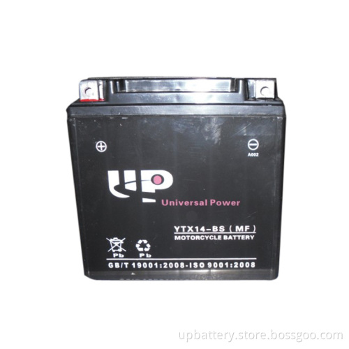 Best Selling Motorcycle Battery (YTX14-BS MF) 12V 12ah